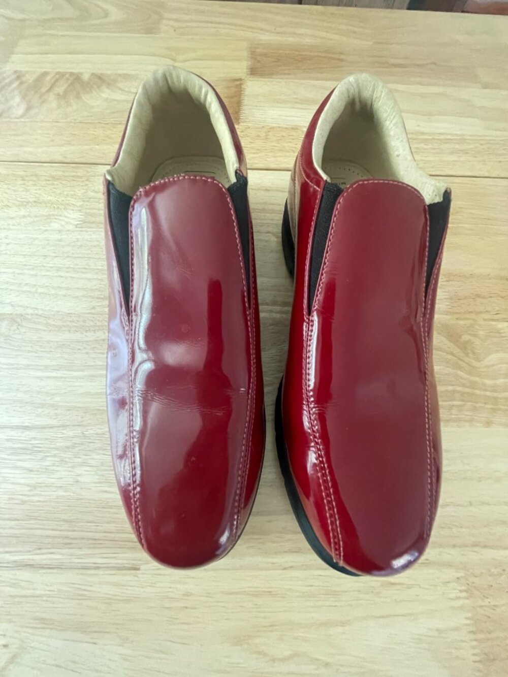 Nike Air Verdana Last Golf Shoes Women's 7.5 Red Patent Leather Slip On